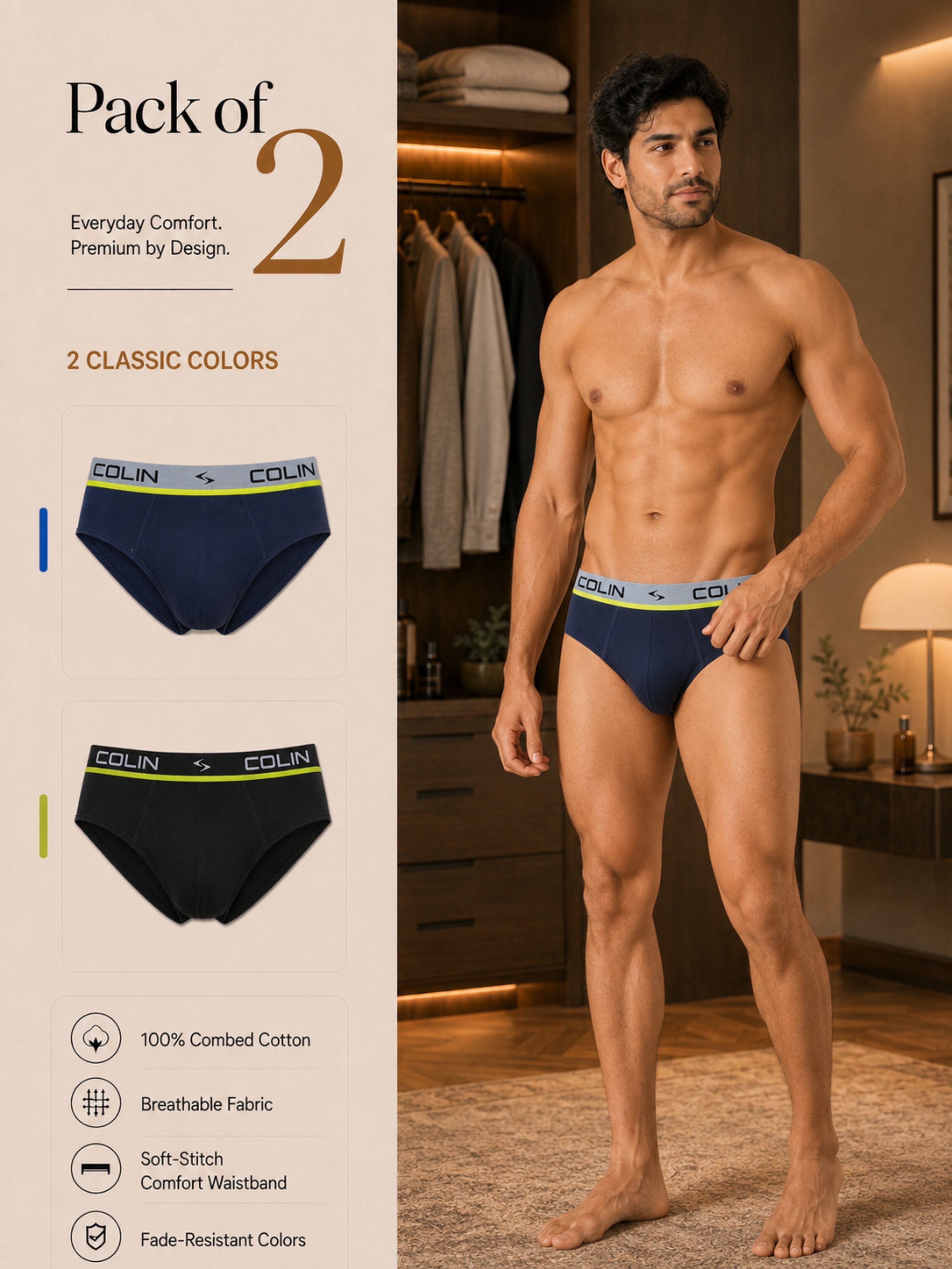 Colin Bikini Brief 2 Pcs Pack