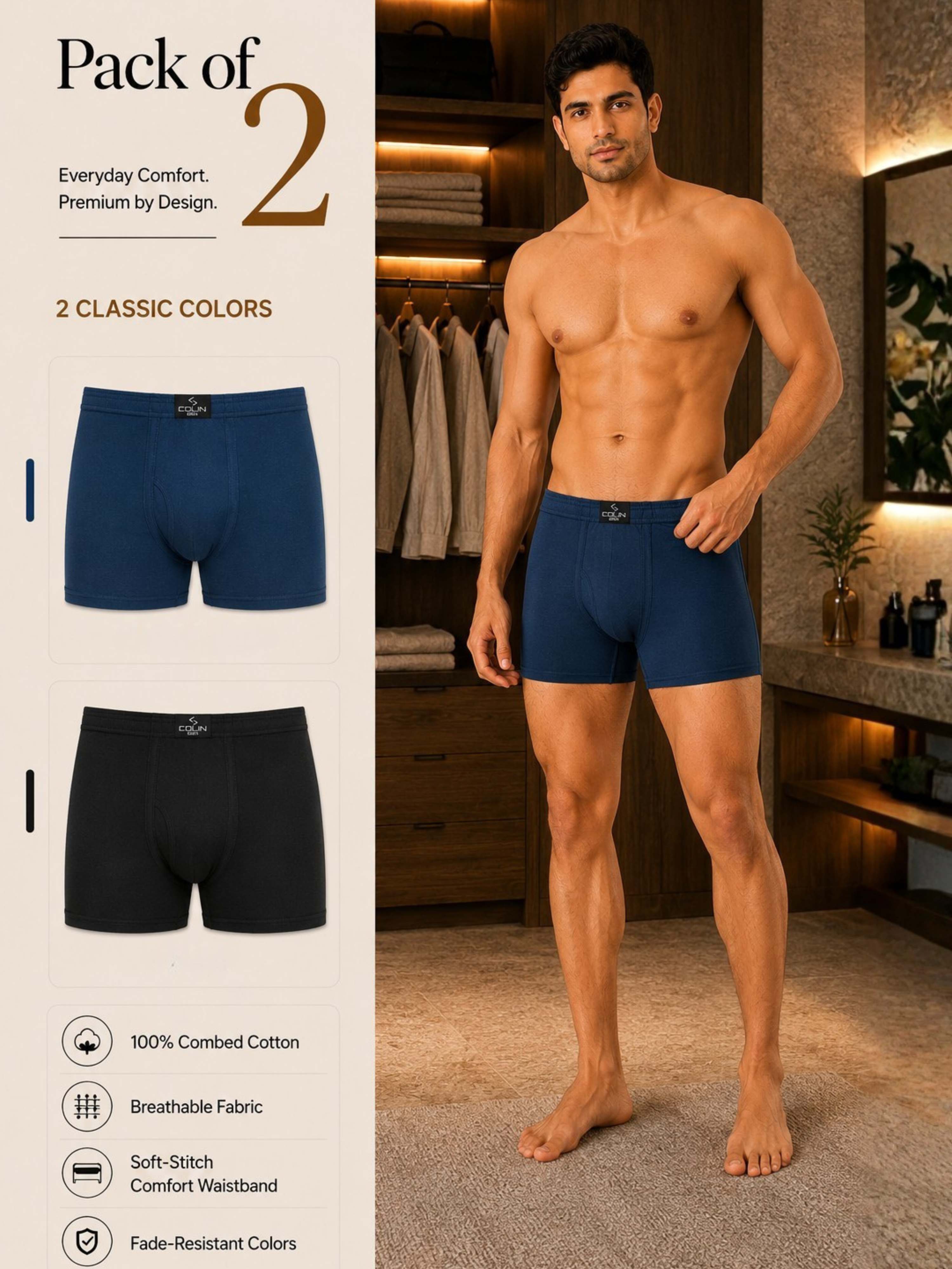Colin Classic Trunk 2 Pcs Pack