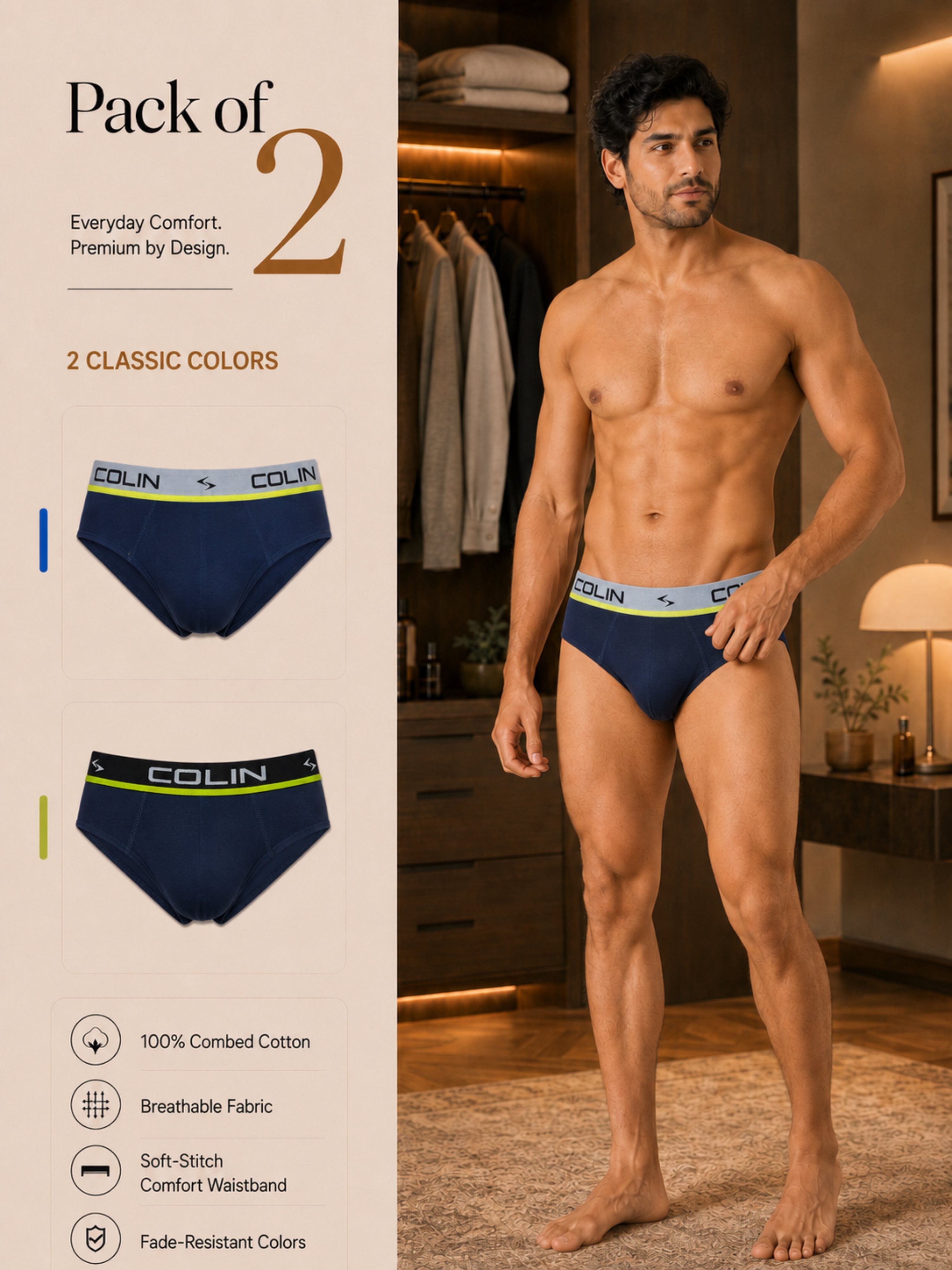 Colin Bikini Brief 2 Pcs Pack