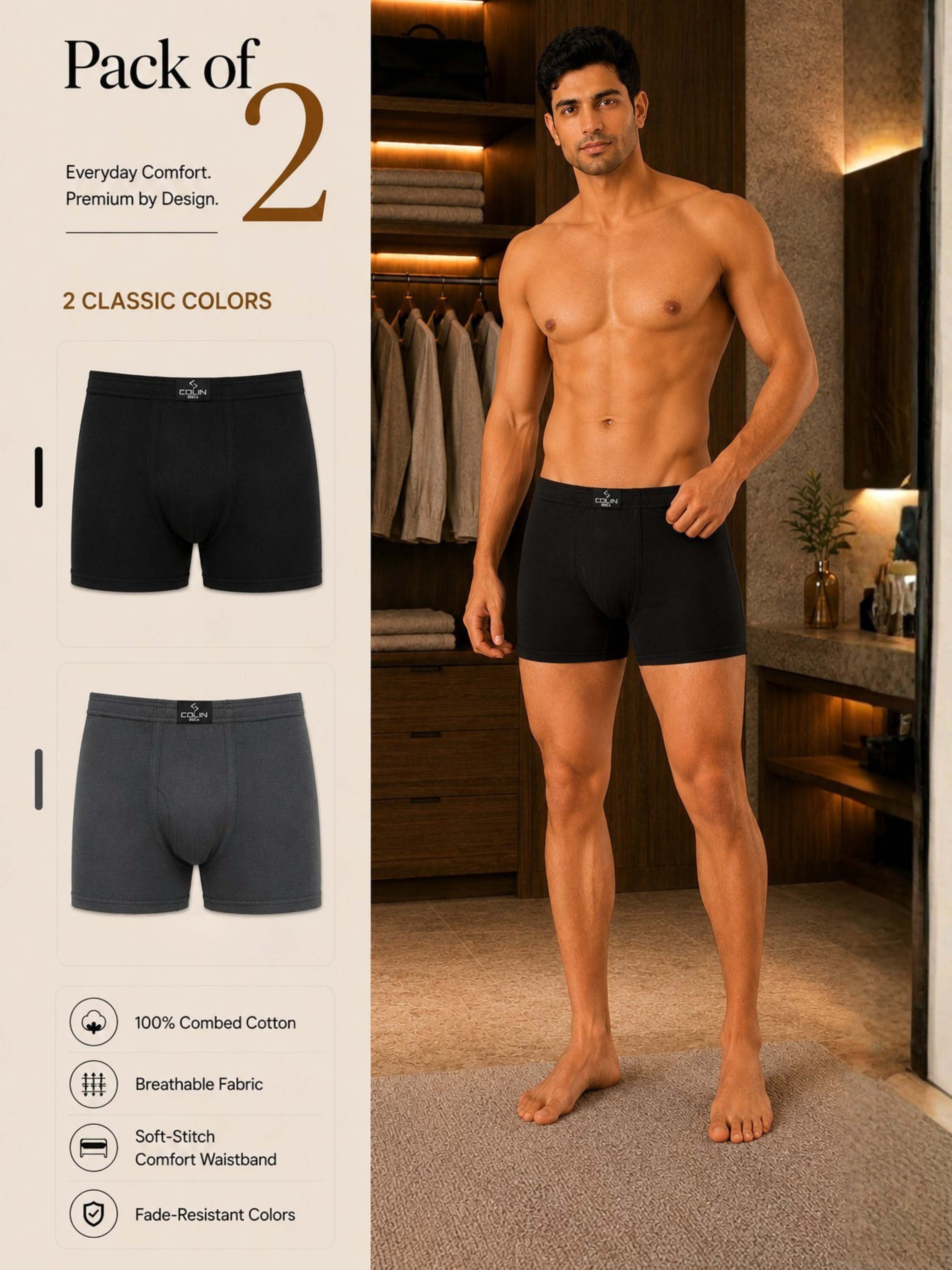 Colin Classic Trunk 2 Pcs Pack