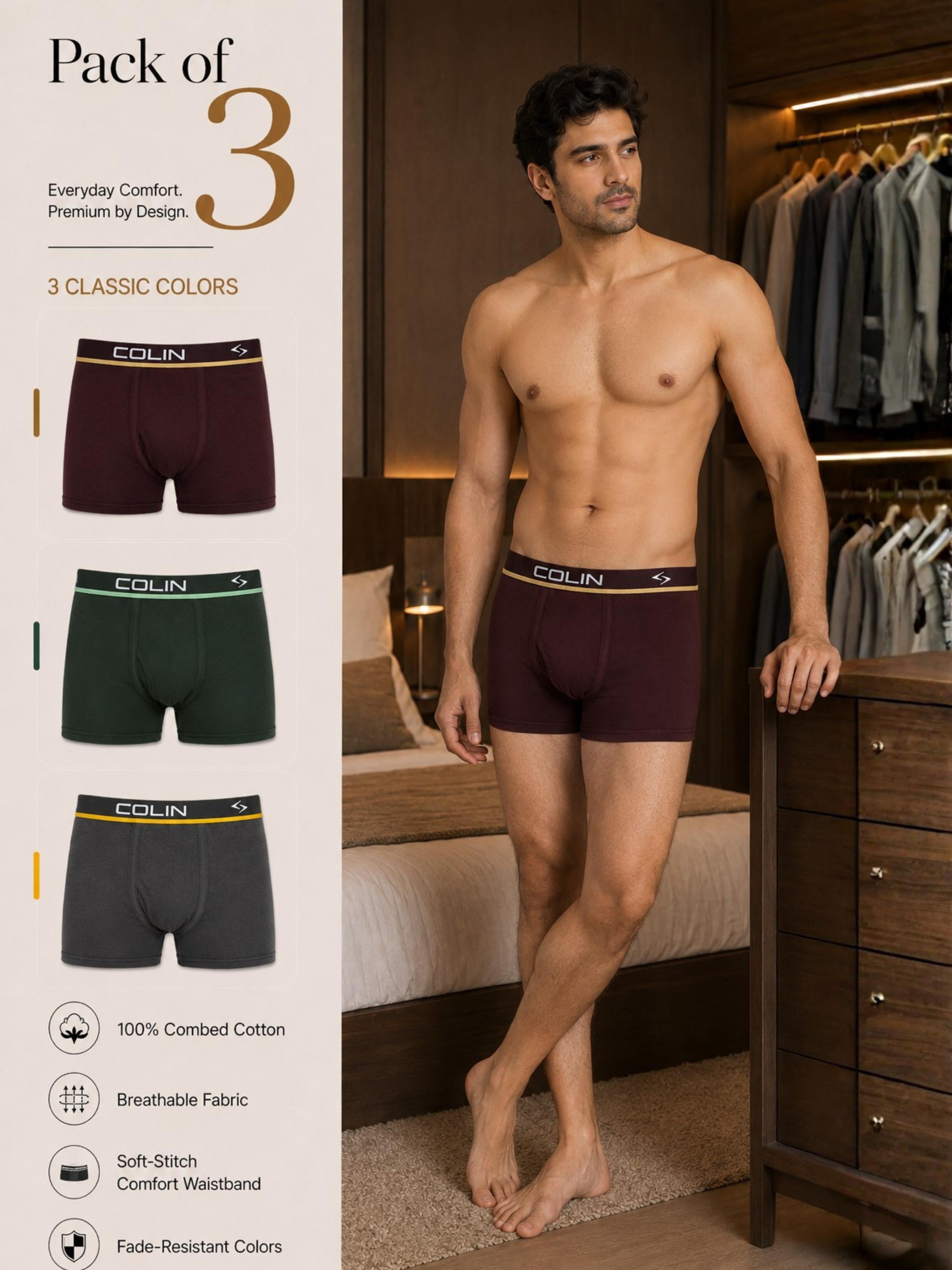 Colin Active Trunk 3 Pcs Pack