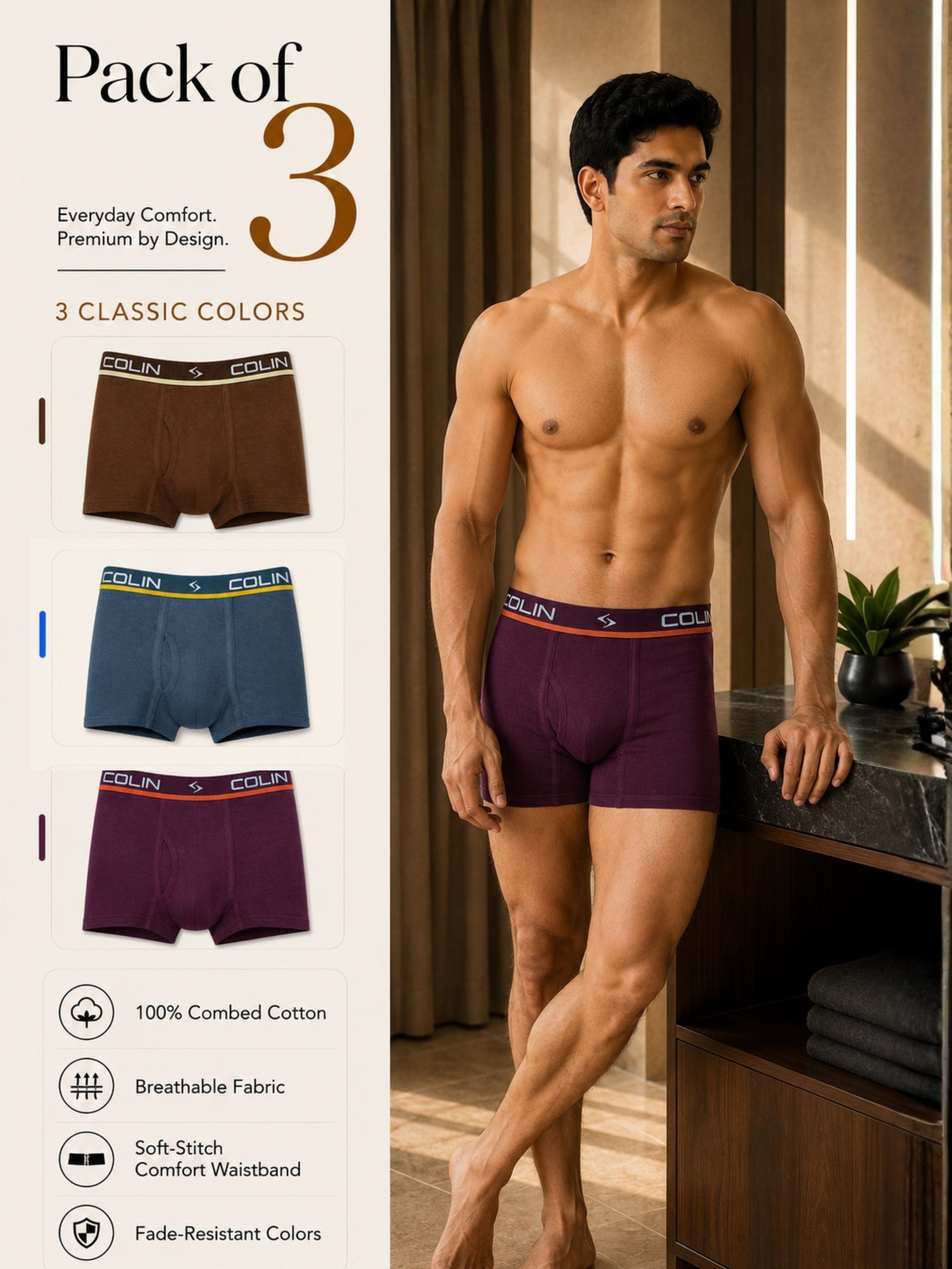 Colin Active Boxer 3 Pcs Pack