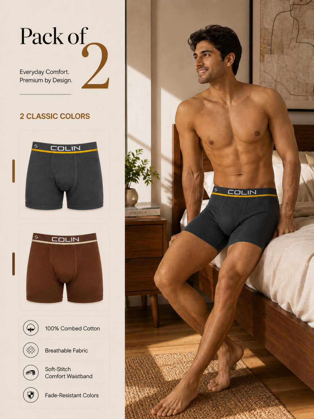 Colin Active Trunk 2 Pcs Pack