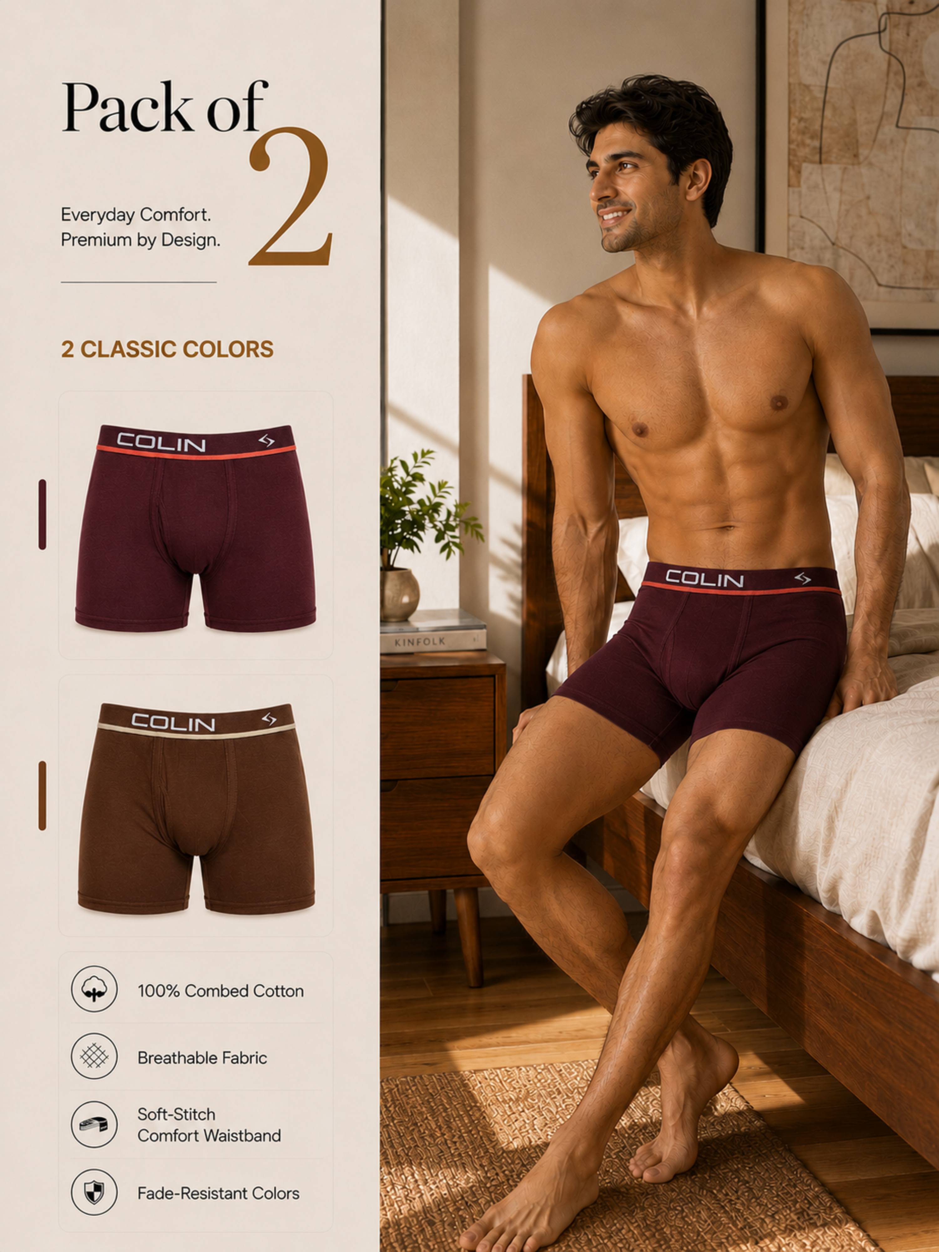 Colin Active Trunk 2 Pcs Pack