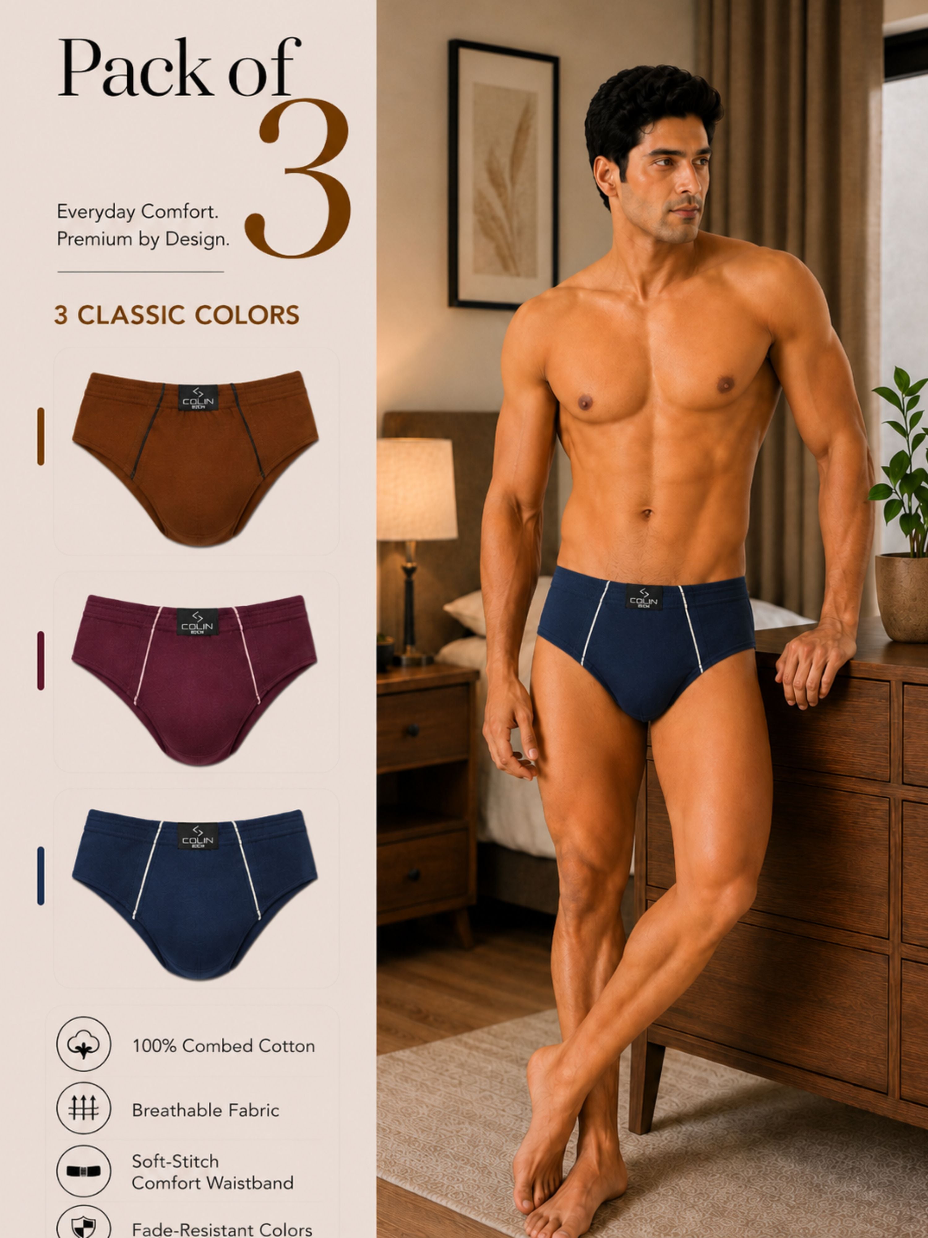 Colin Classic Brief 3 Pcs Pack