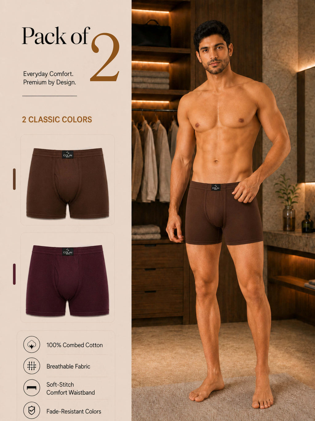 Colin Classic Trunk 2 Pcs Pack