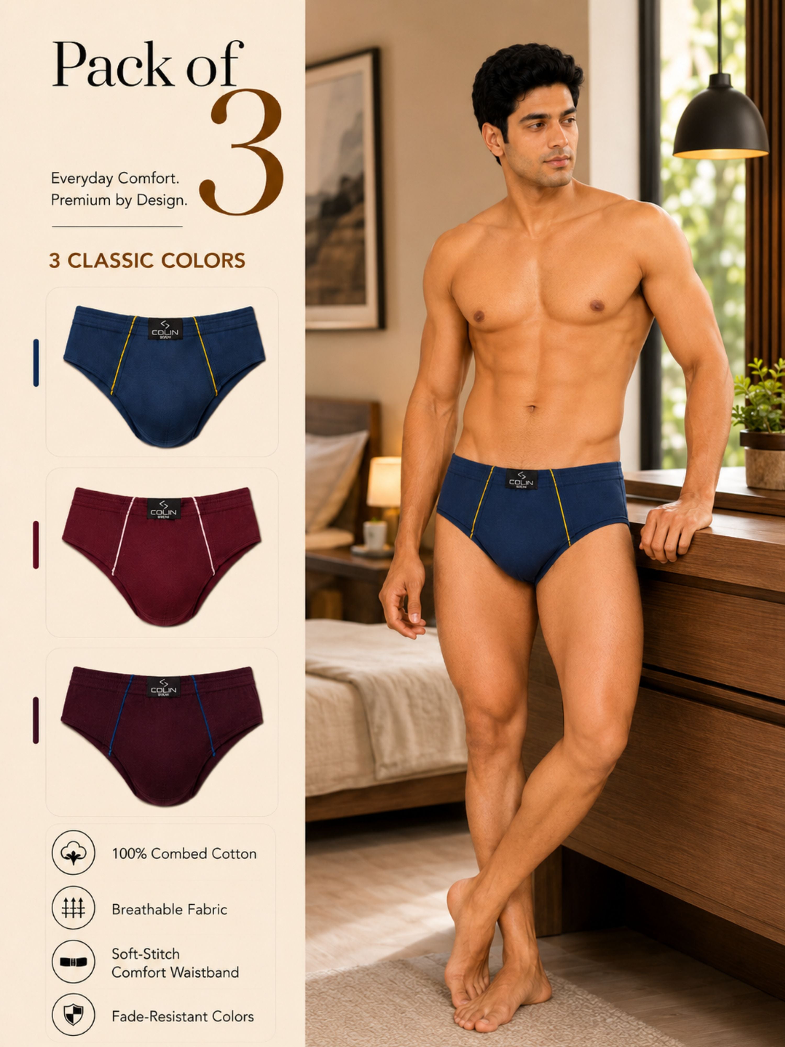 Colin Classic Brief 3 Pcs Pack