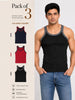 Colin Gold Gym Vest 3 Pcs Pack
