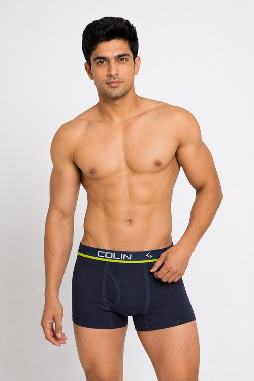 Colin Active Boxer 2 Pcs Pack - Navy Front View