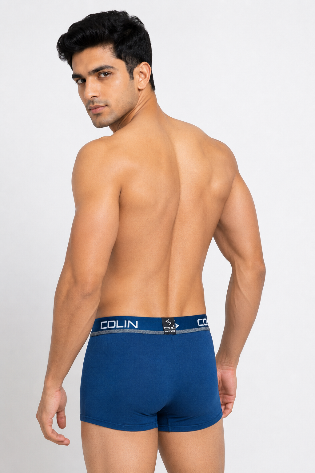 Colin Active Boxer 2 Pcs Pack - Navy Back View